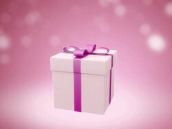 Gift for girl. Loop Stock Footage