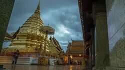 Doi Suthep Temple Time Lapse Stock Footage