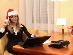 HD: Customer Service At Christmas Stock Footage