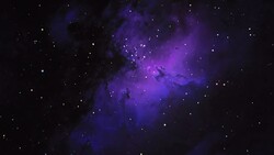 Space travel towards the Eagle Nebula Stock Footage