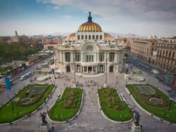 TIME LAPSE: Palace Bellas Artes, Mexico City Stock Footage