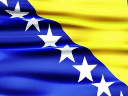 Bosnia Flag Stock Footage