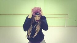 Young woman dancing hip hop Stock Footage