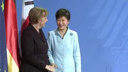 CLEAN : Merkel vows support for Korean reunificati News Clip