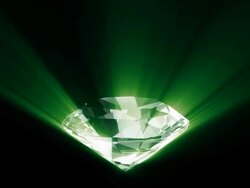 Diamond #6 green HD Stock Footage
