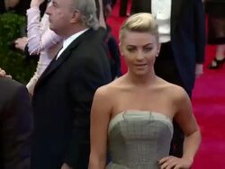 Julianne Hough at "PUNK: Chaos To Couture" Costume Institute Gala Stock Footage