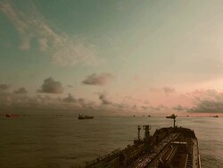 Vessel's horison Stock Footage