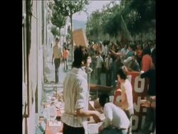 SYND 12 8 75 ANTI-COMMUNIST RIOTERS ATTACK LEFT-WING ORGANISATIONS News Clip