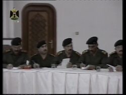 WRAP Saddam meets with army commanders, Presidential advisor on US evidence News Clip