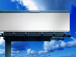 Blank billboard Stock Footage