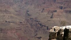 Grand Canyon National Park in winter Stock Footage