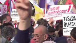 CLEAN : Turkey protesters rally against crackdown on pro Kurds News Clip