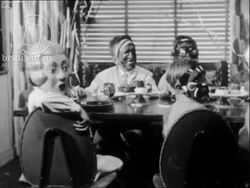 Families at a fairground, and uses for early photography, made in France, 1956 Stock Footage