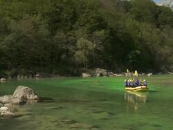 HD: Group Having Fun Rafting Stock Footage