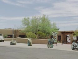 Visitors Center at Saguaro National Park Stock Footage