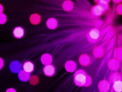 Fiber optic light and data transmission. Stock Footage