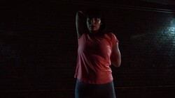 City jogging Stock Footage