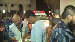 Dead and injured at hospital and morgue after strike near mosque; Hamas spokesman News Clip