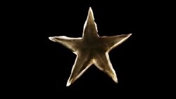Glowing Paper Star Animation, Edge Shimmer Stock Footage