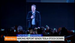 Erroneous WSJ Report Sends Tesla Stock Down News Clip