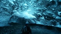 HD VDO : ice caves in Iceland Stock Footage