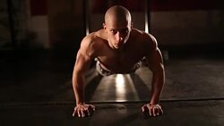 Man at the gym Stock Footage