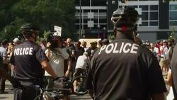Officers Surround Charlotte Stadium Protesters Instructional Video