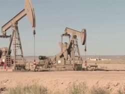 MS Shot of Oil and Gas extraction fileds / Durango, Colorado, United States Stock Footage
