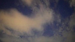 timelapse stars and moon in night sky Stock Footage