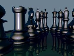 chess figures 3d animation version2 Stock Footage