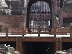 Inside the Colosseum Stock Footage