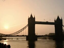 Sunrise timelapse at Tower Bridge, London Stock Footage