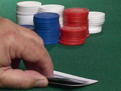 Winning Blackjack Stock Footage