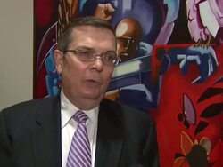 INTERVIEW: President GAC, Ed Hardy on how much $10,000 means to the school. Stock Footage