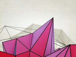 Abstract Triangles Background Loops - 2 Variations  Purple Orange (HD) Stock Footage