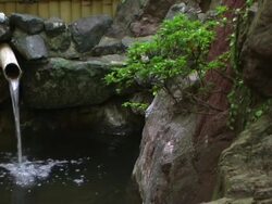 HD: Japanese hot spring (video) Stock Footage
