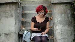 Cell phone break up Stock Footage