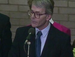 John Major Huntingdon Victory Speech News Clip