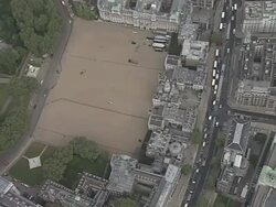 Aerial Views of Horse Guards Parade Stock Footage