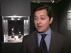 Christie's Previews the Ponahalo Diamonds Before Auction Stock Footage