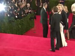 Sean Penn and Charlize Theron - 'Charles James: Beyond Fashion' Costume Institute Gala - Arrivals Stock Footage