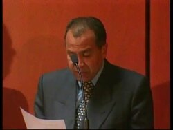 COLOMBIA: HEAD OF NATIONAL FINANCE DRUG MONEY PRESS CONFERENCE News Clip