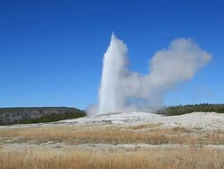 Old Faithful Geyser Stock Footage