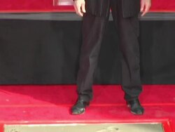 Dedication of Christopher Walken's Hand and Footprints Stock Footage