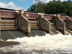 Small Dam Stock Footage