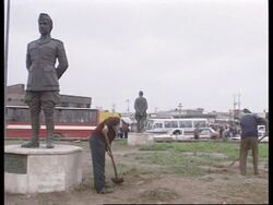 Iraq - Nation of Islam leader arrives News Clip