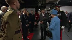The Queen presents new colours to the Royal Welsh Regiment at the Millennium Stadium News Clip