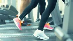 Treadmill workout. Stock Footage