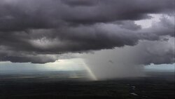 thunderstorms, South Of Brasilia  - Aerial View - Minas Gerais, Brazil Stock Footage