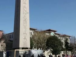 Obelisk, Istanbul, Turkey Stock Footage